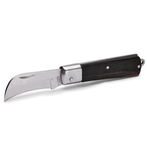 Нож монтерский складной с изогнутым лезвием — НМ-02 КВТ НМ-02