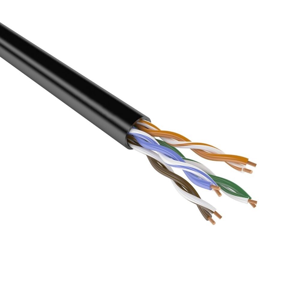 Кабель сетевой COMTEQ UTP cat 5e. 4*2*0,50mm ПВП 305м/упак для внеш прокл от компании Альянс - фото 1