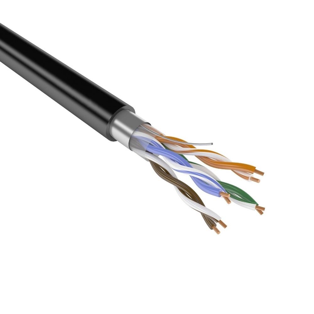 Кабель сетевой OK-WIRE FTP cat 5E ПВП. CCU 1км/упак для внеш. прокл от компании Альянс - фото 1