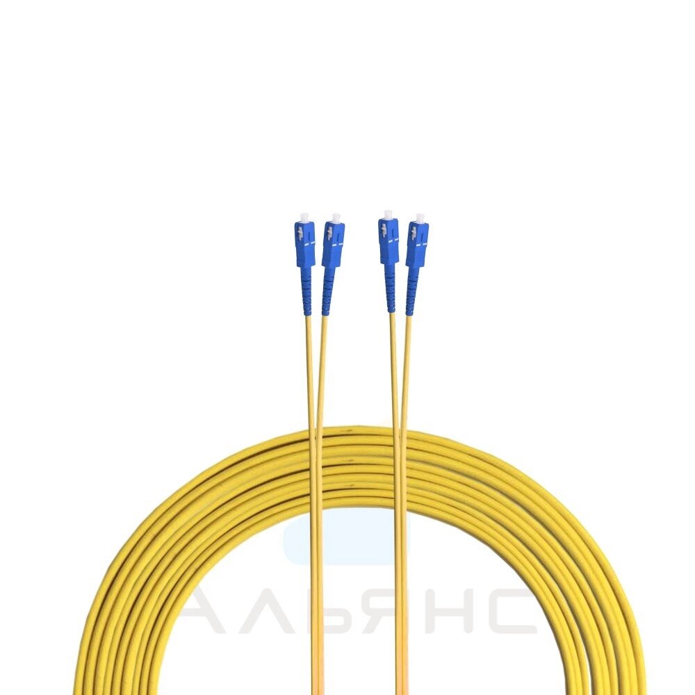 Патчкорд SC/UPC-SC/UPC 2мм SM 9/125 Duplex - 1 м от компании Альянс - фото 1