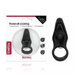Эрекционное виброкольцо Power Stamina clit cockring (черный) от компании Секс шоп "More Amore" - фото 1