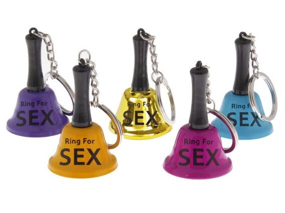Колокольчик настольный Ring for a sex, с брелком, микс, 4х4х6,5 см от компании Секс шоп "More Amore" - фото 1