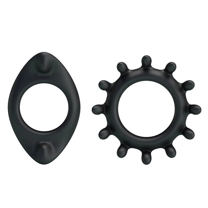 Комплект из 2 эрекционных колец Ring power от компании Секс шоп "More Amore" - фото 1