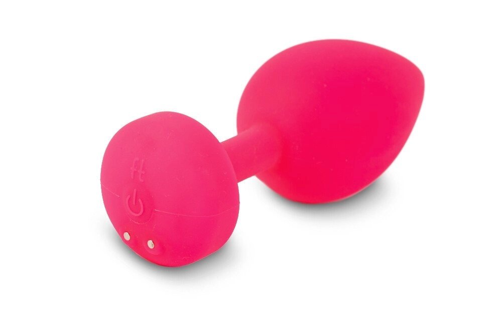 Маленькая дизайнерская анальная пробка с вибрацией Fun Toys Gplug - розовая от компании Секс шоп "More Amore" - фото 1