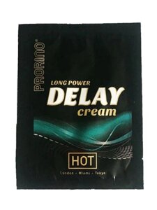 Продлевающий крем для мужчин Prorino long power delay cream by HOT (пробник 3 мл.)
