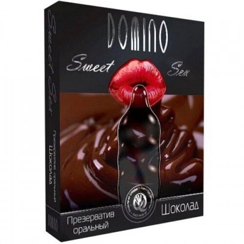 ПРЕЗЕРВАТИВЫ "DOMINO" SWEET SEX Шоколад 3штуки (оральные) от компании Секс шоп "More Amore" - фото 1