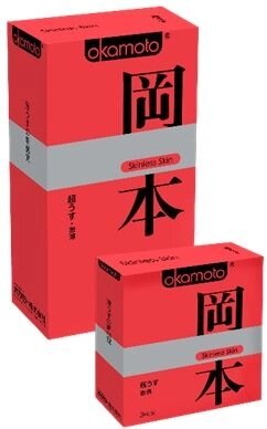 ПРЕЗЕРВАТИВЫ "OKAMOTO SKINLESS SKIN" SUPER THIN  №3 (ультра-тонкая классика) от компании Секс шоп "More Amore" - фото 1