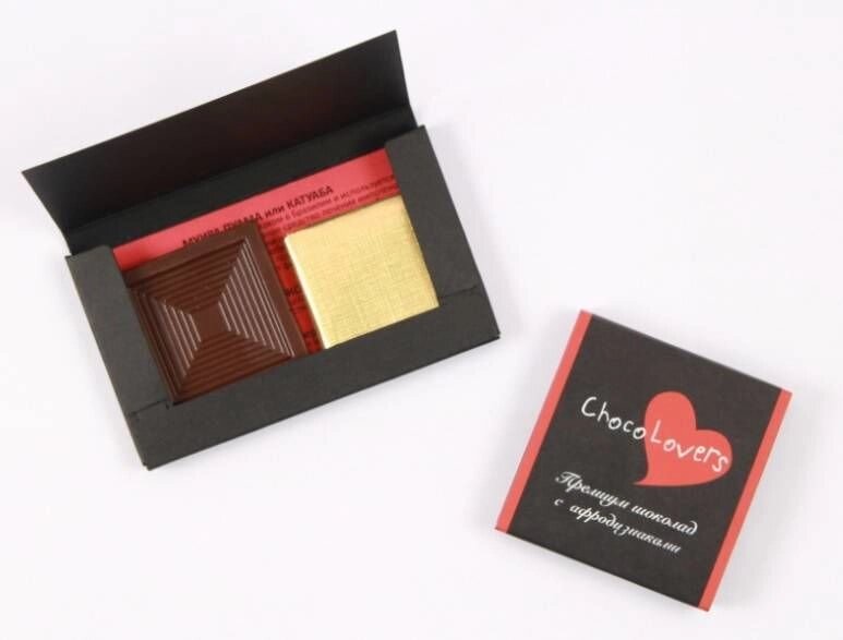Шоколад с афродизиаками ChocoLovers 20г от компании Секс шоп "More Amore" - фото 1
