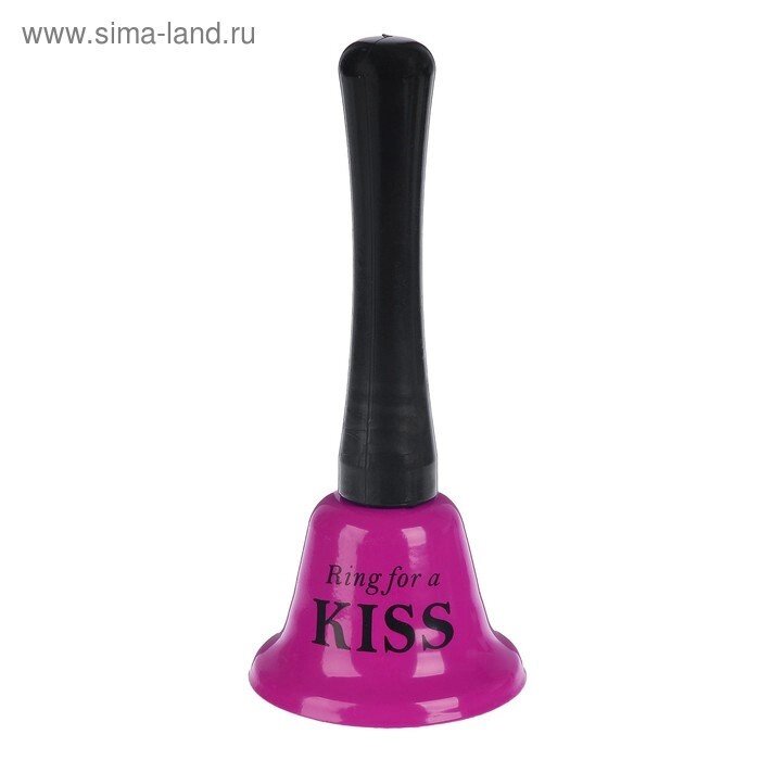 Колокольчик настольный "Ring for a kiss", 5х5х12.5 см от компании Оптовая компания "Sex Opt" - фото 1