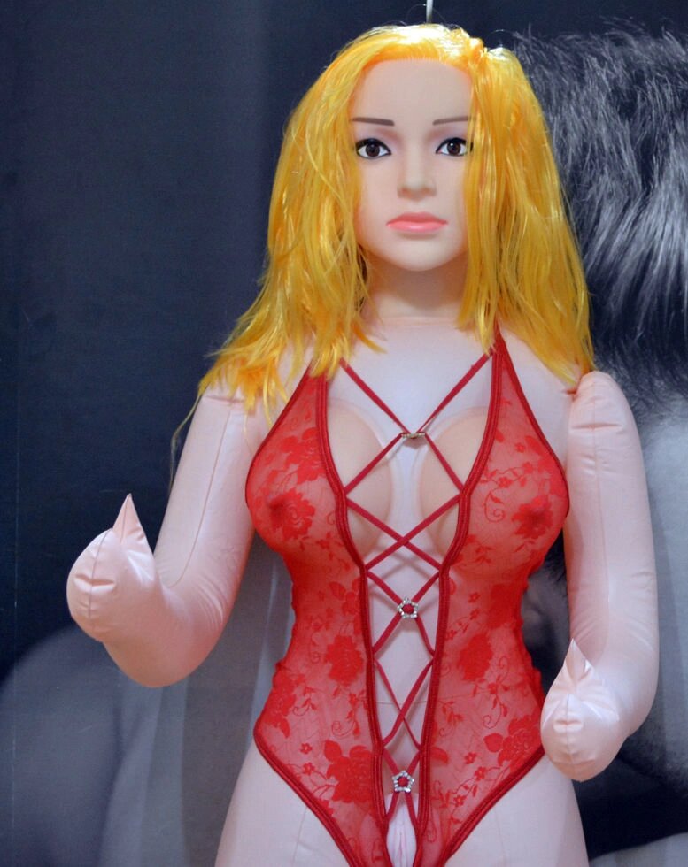 Кукла надувная - блондиночка от компании Оптовая компания "Sex Opt" - фото 1