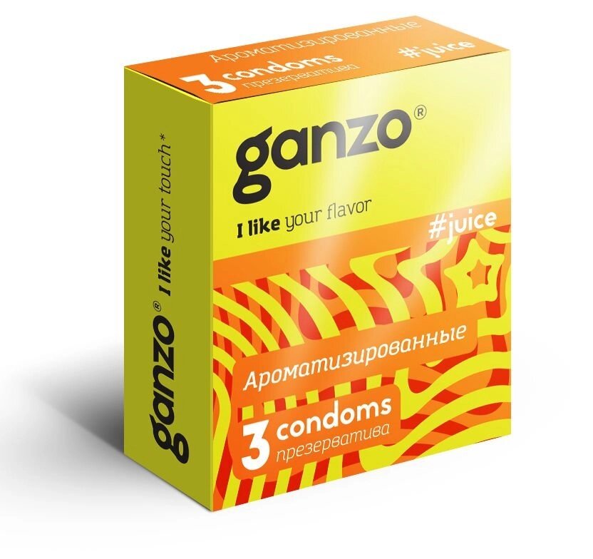Презервативы GANZO Juice №3 от компании Оптовая компания "Sex Opt" - фото 1