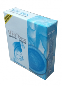Презервативы Vietex двойная защита (12 пачек по 3 шт) - фото Презервативы Vietex двойная защита (12 пачек по 3 шт) от компании Оптовая компания "Sex Opt" - фото