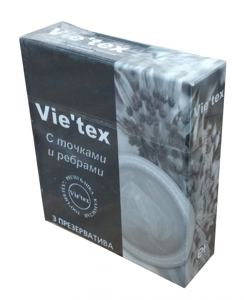 Презервативы Vietex с точками и ребрами (12 пачек по 3 шт) - фото Презервативы Vietex с точками и ребрами (12 пачек по 3 шт) от компании Оптовая компания "Sex Opt" - фото