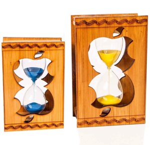 Часы песочные сувенирные в деревянной оправе [1/2,5 минуты]2,5 минуты)