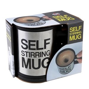 Кружка-мешалка автоматическая «Self Stirring Mug» с крышкой (Черный)