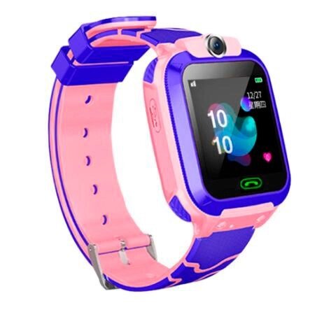 Умные часы детские водонепроницаемые с трекером, камерой и сенсорным экраном Smart Watch Q528 (Розовый)