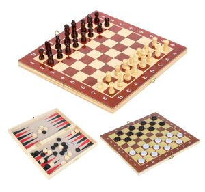 Игры 3в1 23*44см (шаш, шах, нар) Китай