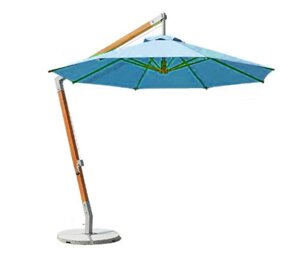 Зонт квадратный Wood, 3*3м, синий (с 4-мя утяжелителями)