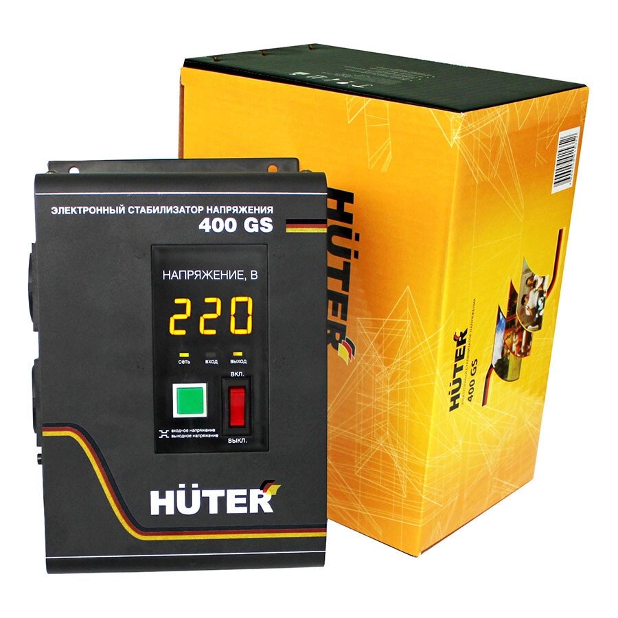 Стабилизатор напряжения HUTER 400GS от компании Ресанта Караганда (маг. Электрооборудование) - фото 1