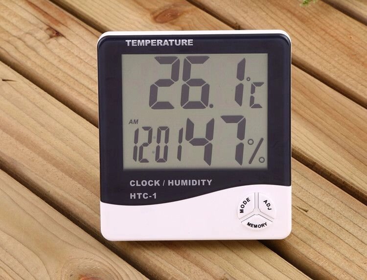HTC-1 термометр, гигрометр, часы от компании Alexel - фото 1