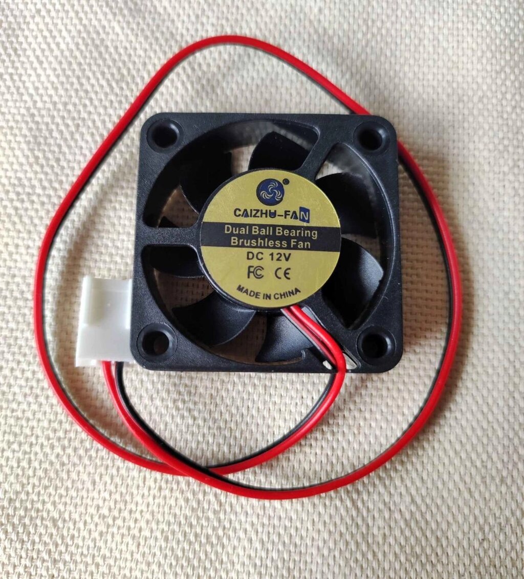 Кулер вентилятор DC 12V двойной шариковый подшипник 40х40х10 2pin - характеристики