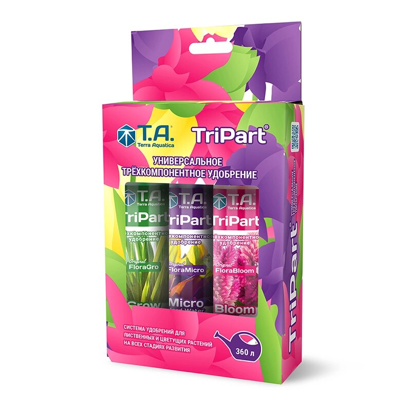 TriPart/Flora Series GHE 60ml жидких удобрений для гидропоники. от компании "КазГидропоника" - фото 1