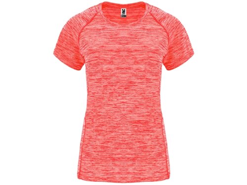 Спортивная футболка женская Austin, меланжевый неоновый коралловый