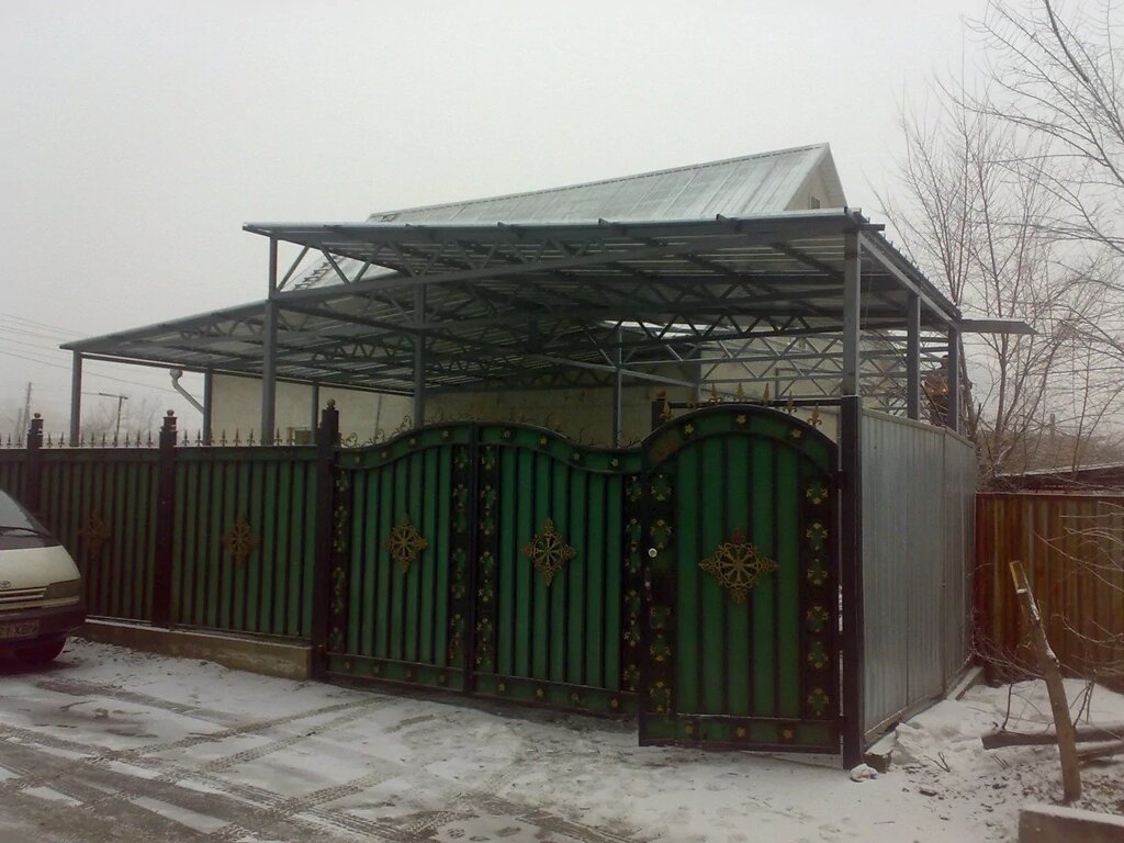 Навесы из профнастила - фото