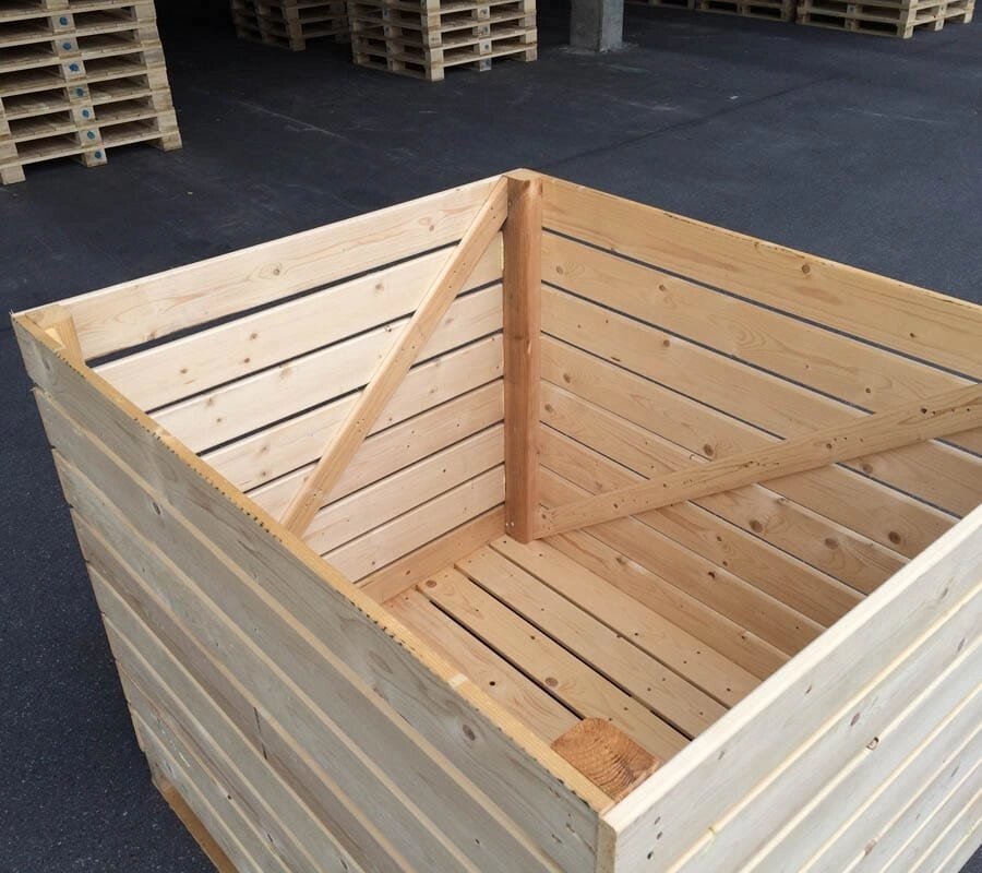 Контейнер деревянный для хранения овощей от компании ИП «Altyn Pallet» - фото 1