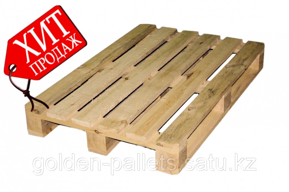 Поддон деревянный 1200х800мм 2-сорт от компании ИП «Altyn Pallet» - фото 1