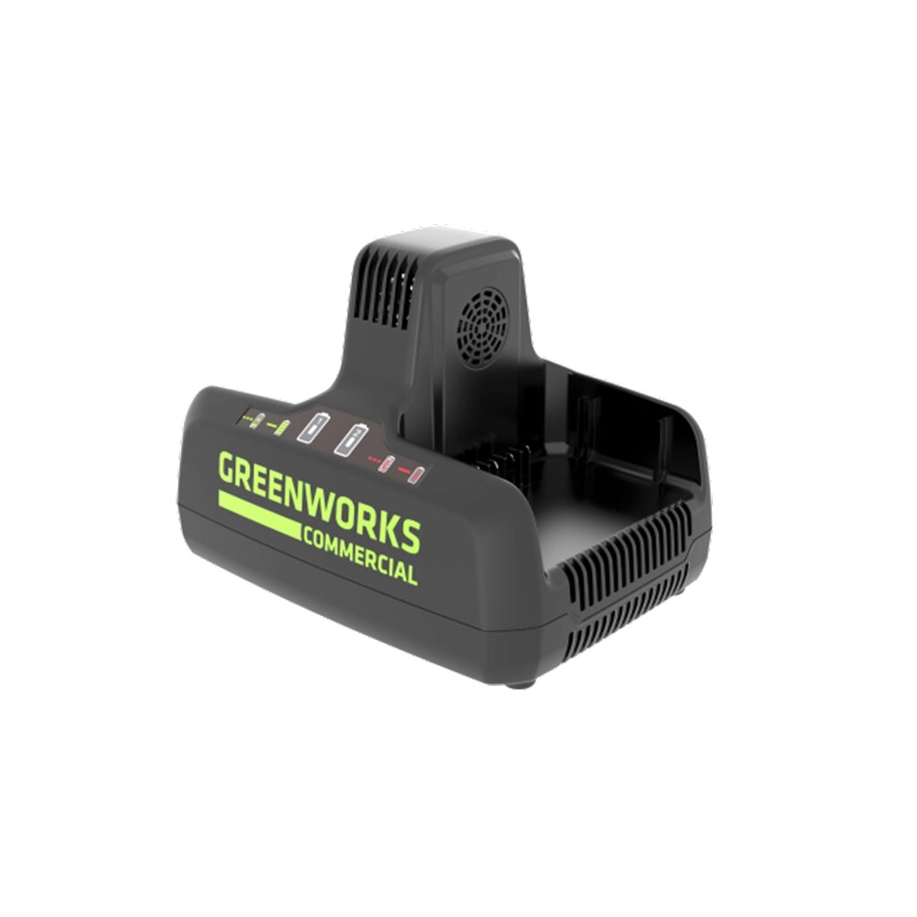 Быстрое зарядное устройство для двух аккумуляторов Greenworks 2939007 82V 8.0 А - Казахстан