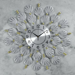 Часы настенные, серия Ажур, Ракушки'd-59 см, циферблат 22 см