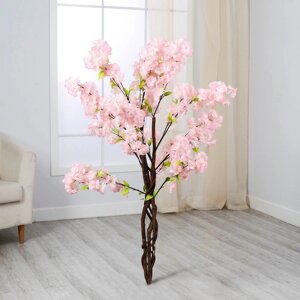 Дерево искусственное 'Цветущая вишня' 110 см, МИКС (белая, розовая)