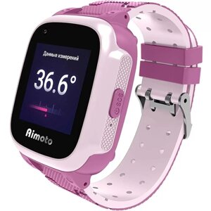 Детские смарт-часы Aimoto Integra 4G, 1.3'GPS, камера, геозоны, звонки, IP65, розовые