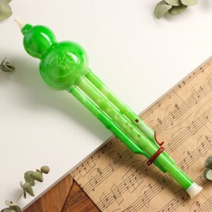 Флейта Music Life, хулуси, тональность C, зеленая, 42 х 8,7 х 5 см