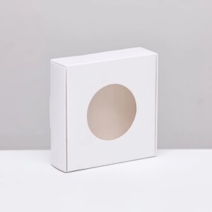 Коробочка самосборная, белая, 10 х 10 х 3 см (комплект из 3 шт.)