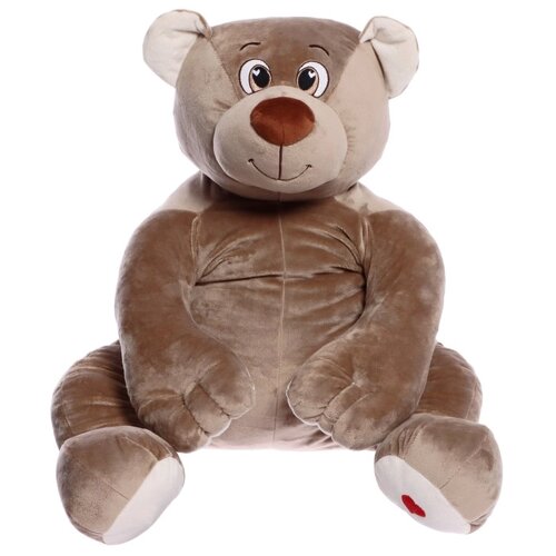 Мягкая игрушка 'Медведь Лари'85 см, цвет бежево-серый