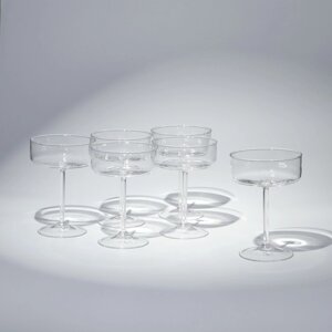 Набор бокалов для шампанского 'Блеск'стеклянный, 240 мл, 6 шт