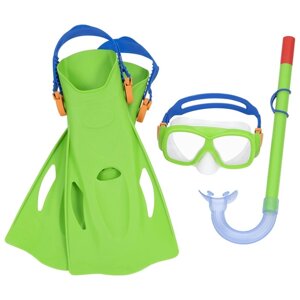 Набор для плавания SureSwim маска, ласты, трубка, 7-14 лет, цвет МИКС, 25019 Bestway