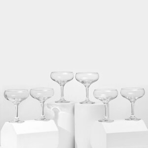 Набор стеклянных бокалов для шампанского Bistro, 260 мл, 6 шт