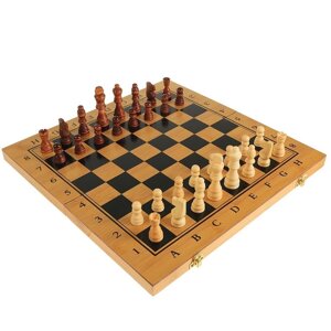 Настольная игра 3 в 1 'Король' нарды, шахматы, шашки, 39 х 39 см