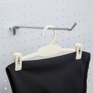 Плечики для брюк и юбок 20x10 см (фасовка 20 шт. цвет белый (комплект из 20 шт.)