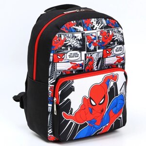Рюкзак с карманом, 22 см х 10 см х 30 см 'Спайдер-мен'Человек-паук