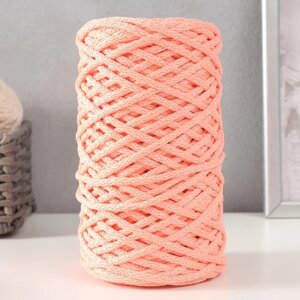 Шнур для вязания 100 полиэфир, ширина 5 мм 100м (розовый)