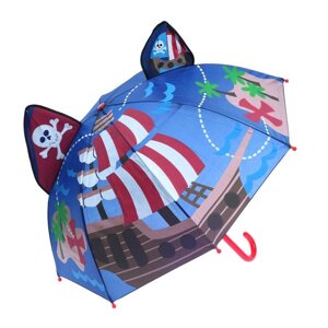 Зонт детский фигурный 'Пираты'МИКС