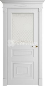 Межкомнатная дверь Florence ПО 62001 (со стеклом) Uberture серена белый
