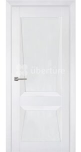 Межкомнатная дверь Perfecto ПДО 101 (со стеклом) Uberture Barhat White