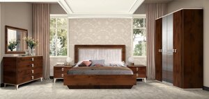 Спальный гарнитур Джорджия 4Д (1,8 с подъемным механизмом) Слоним Мебель коричневый