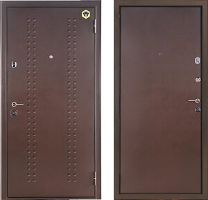 Дверь входная металлическая БУЛЬДОРС STEEL 23 металл/металл 2050/860-960/80 L/R