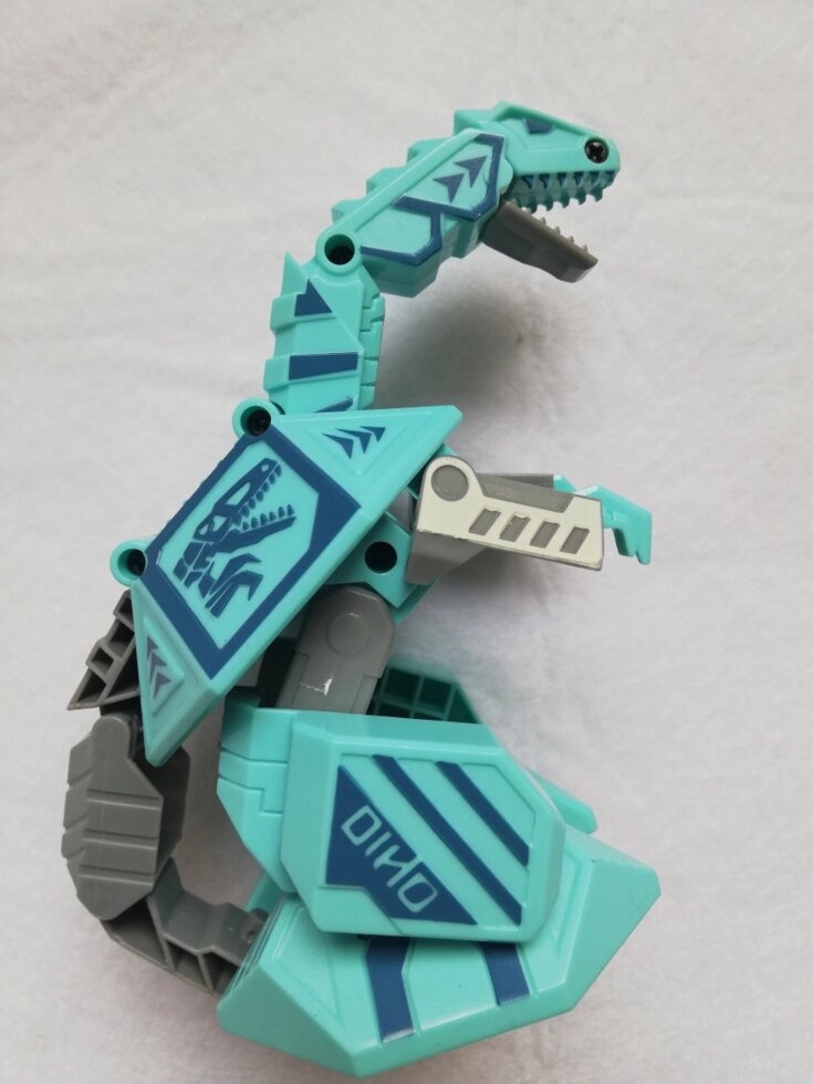Трансформер SUPER Dinosaur rubik's cube pterosaur бирюза цвет - розница